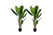 SOGA 2X 190cm Banna Plant Bird of Paradise Tree Artificial Plant Home Accent Decor