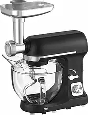 Advwin Stand Mixer, 1400W Kitchen Food Mixer, 6 Speed with Tilt-Head Pulse Electric Mixer, Multi-Function Standing Mixers, Pasta Maker, Meat Grinder & Sausage Maker