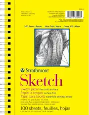 300 Series Sketch Pad, 5.5X8.5 Inch, 100 Sheets, Side Wire - Artist Sketchbook f
