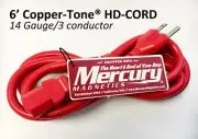6ft Heavy Duty Copper-Tone® Power Cord - Mercury Mag Audiophile Guitar AC Cable