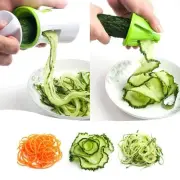 Handheld Spiralizer Vegetable Slicer Multifunctional Veggie Spiral Cutter teYQL