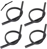 4 Pack Wiper Blade Refill, 25.59Inch Windshield Wiper Refills, Wiper Rubber Strips Windshield Wiper Refill Replacement, Flexible Vehicle Wiper Strips Car Accessories For Front Rear Windshield