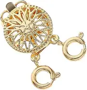 BELLIFFY Necklace Separator Clasp Connector for Easy Styling Two Ring Design for Creating Chic Stackable Necklaces Present for Women