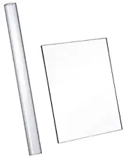 2 Pcs Polymer Clay Tools Acrylic Roller Block Round + 14cm Square Work Mat