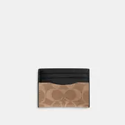 Slim Id Card Case In Signature Canvas