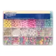 NEW Crafter's Choice Faux Pearl & Plastic Fimo Bead Kit By Spotlight