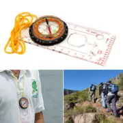 Orienteering Compass Hiking Baseplate Lensatic Tactical Army Gear Camping Maps