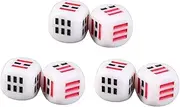 KONTONTY 6 Pcs Ba Gua Dices for Divination Portable Multi Sided Dice Props for Parties Table Games and Events Smooth Finish for Stable Throws and Fun Gameplay