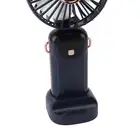 Portable Handheld Fan W/Base USB Rechargeable 5 Speeds 90° Ajustable Digital BU