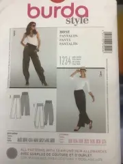 Burda 7400 Pattern Plus Size LOOSE FITTING PANTS WITH VARIATIONS UC 8-34
