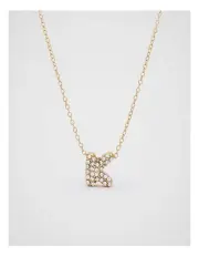 [Seed Heritage] Initial Jewel Bubble Necklace