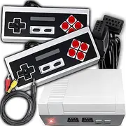 Retoo Classic Retro Game Console, Video Game Console with 620 Built-in Games and 2 Remote Controls, AV Output, Classic Consoles, 8-Bit Games for Children and Adults, Children's Games