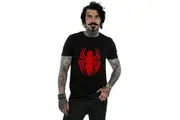 Spider-Man Mens Logo Cotton T-Shirt (Black) - UTBI707