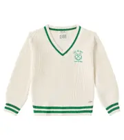 [Scotch & Soda Kids] Scotch & Soda Kids Embroidered cotton sweater Y 8 beige