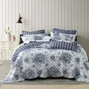 Bianca Amorette French Provincial Inspired Polyester Blue Bedspread Set