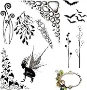Clear Stamps for Card Making,Scrapbook Stamps | Transparent Seal Scrapbook Clear Stamps Beautiful Fairy Photo Album