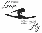 Wall Stickers custom Girl Gymnast Gymnastics Dance decal decor Nursery