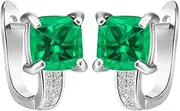 [VPbao] Women's Plated 925 Sterling Silver Cubic Zirconia Ear Stud Earrings