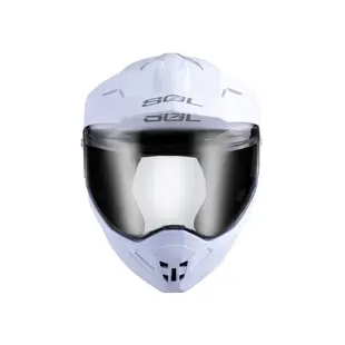 【SOL Helmets】SM-6P複合可掀式安全帽 (素色_素白) ｜ SOL安全帽官方商城