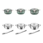 Deep Fryer Pot Janpanese Type Frying Pot with Lid Flat Bottom Removable Oil