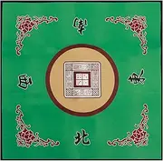FwQoFvk Mahjong Mat Anti Noise Slid Proof Portable Mahjong Accessories Tablecloth Square Mahjong Table Cover Board Game Mat for Playing (B)