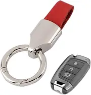Maciun Leather Keychain Strap - Key Fob Leather Keychain for Men - Car Key Chain Holder with Metal Clip, Keychain Rings for Car Interior Accessories