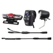 Waterproof Integrated Light Set with Horn for Bafang Center Motor01 02 HD