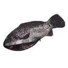 Silver Pouch Carp Real Fish-like Zipper Pen Make-up Pencil Case Funny Rare 9L