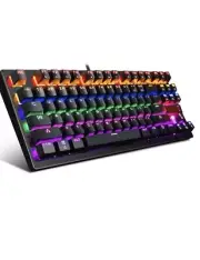 Mokochy USB Wired Gaming Mechanical Keyboard RGB, MK1 87Keys