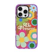 iPhone 16 Pro Impact Case MagSafe Compatible Be Present by Quotes by Christie