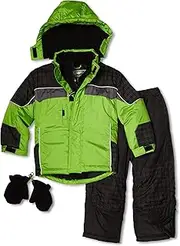 [Rothschild] Little Boys' Boy Snowboard Style Snowsuit, Green, Medium