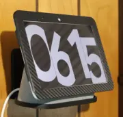 Google Nest Hub Gen 1 Bezel Cover Carbon Fiber Textured Aesthetic Décor for Home