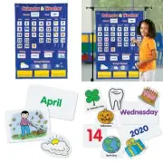 Learning Resources Calendar & Weather Pocket 30 3/4" x 44 1/4", Multicolor