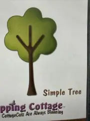CottageCutz Die Simple Tree Mini 1.75 x 1.75 Scrapbooking Card Paper Crafts 2010