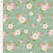 Patchwork Quilting Fabric Tilda Sunday Brunch Pernille Teal 50x55cm FQ