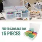 Photo Storage Box Plastic Crafts Photo Storage Container Colorful Photo AmLCV