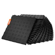 Garage Tiles Interlocking, 12 x 12 x 0.53 inch 50 Pack Garage Floor Covering Tiles, Non-Slip Double-Sided Texture Garage Flooring Tiles, for Garages, Basements, Repair Shops,
