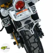 R&G Tail Tidy Silver Number Plate Holder Tail Tidy Honda Monkey Bike 2018-2021