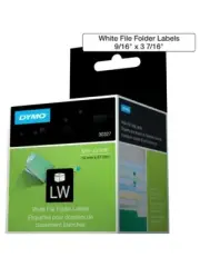 DYMO LabelWriter White File Folder Labels 9/6in x 3 7/16in Model 30327 260 Count