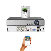 8 Channel H.265 DVR with 2TB Hard Drive Security Camera Video Recorder