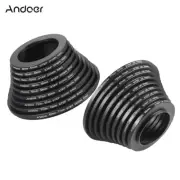 Andoer 18pcs Camera Lens Filter Step Up Step Down Ring Adapter Set 37- 82mm D6C3