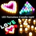 LED Flameless Candle Lamp Electronic Simulation Candle Tea Light Wedding Decor