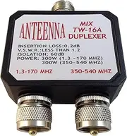 Anteenna TW-16A Duplexer SO-239-PL-259(VHF 1.3-170MHz)/PL-259(UHF 350-540MHz)