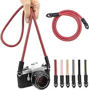 Eorefo Camera Strap Vintage 100cm Nylon Climbing Rope Camera Neck Shoulder Strap for Micro Single and DSLR Camera.