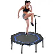 Foldable Fitness Trampoline Exercise Mini Rebounder Indoor Home Cardio Trainer