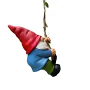 Hanging Gnome Statue Decoration,Climbing Gnomes Figurine Ornament for Indoor out