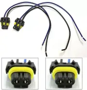 Extension Wire Pigtail Female 9005 HB3 Head Light Two Harness Low Beam Socket OE