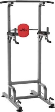 Compact Home Gym Power Tower with 9 Height Adjustments - Space-Saving Design