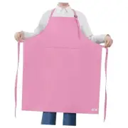 Extra Large Apron for Men Adjustable Bib Aprons with 2 Pockets 1 Pack Pink