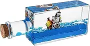 Unsinkable Boat in A Box | Cruise Fluid Ship Model Ornament | Pirate Ship Model Toys in a Bottle Box Acrylic Model Decoration